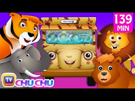 Wheels on the bus wild animals animal sounds and many more nursery ...