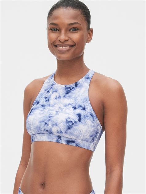 High Neck Crossback Bikini Top Gap