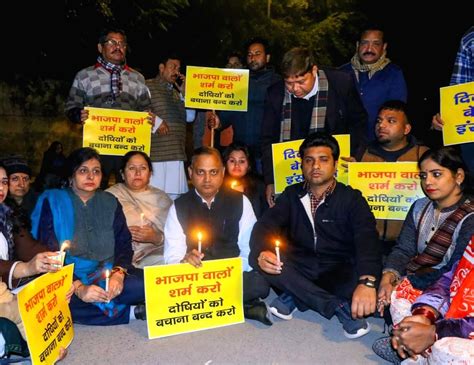 Free Photo Aap Candle March At Jantar Mantar