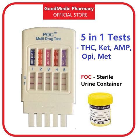 AHP Diagnostics 5 In 1 Test Kit To Detect Drug In Urine