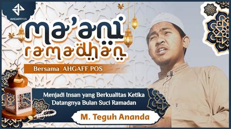 Menjadi Insan Yang Berkualitas Ketika Datangnya Bulan Suci Ramadan