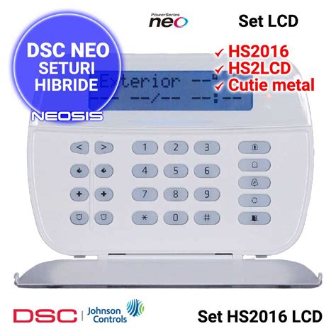 Centrala Dsc Neo Hs Tastatura Hs Lcd Neosis Ro