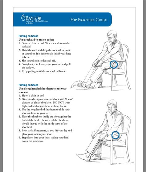 Post Hip Fracture Surgery Patient Teaching Hip Fracture Socks Aid