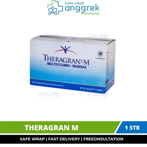 Jual Theragran M Multivitamin Dan Mineral Vitamin Daya Tahan Tubuh