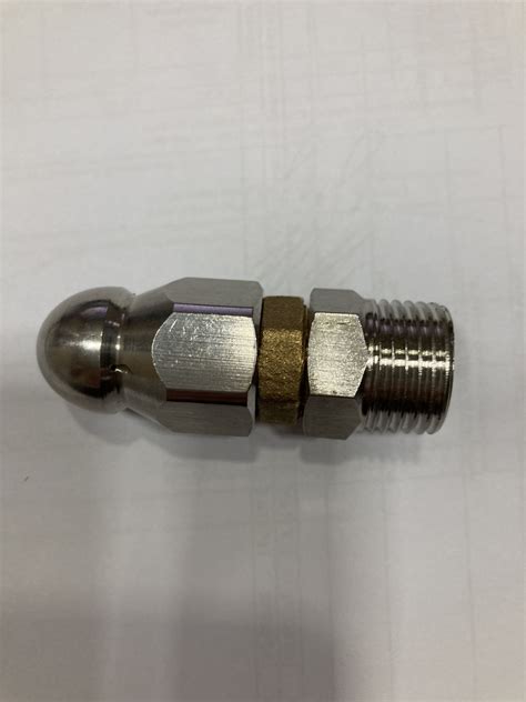 Форсунка каналопромывочная из нержавеющей стали для мойки высокого давления