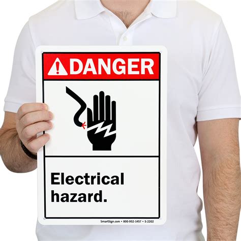 Danger Electrical Hazard Sign