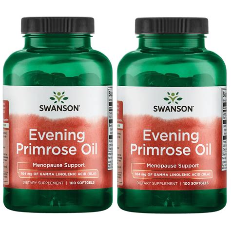 Swanson Evening Primrose Oil 1 3 G 100 Sgels 2 Pack Walmart