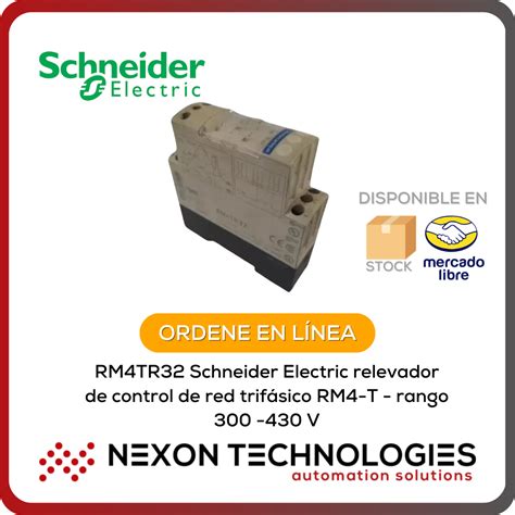 RM4TR32 Schneider Electric relevador de control de red trifásico RM4-T ...