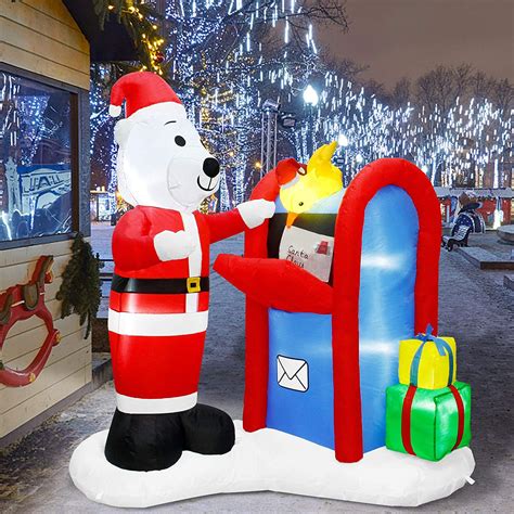 The Holiday Aisle® 6ft Christmas Inflatables Decorations Lighted Polar