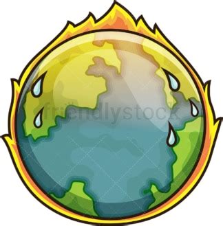 Climate Change Earth Cartoon Vector Clipart - FriendlyStock