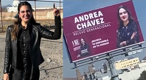 Como Sheinbaum Colocaron espectaculares de Andrea Chávez en Chihuahua