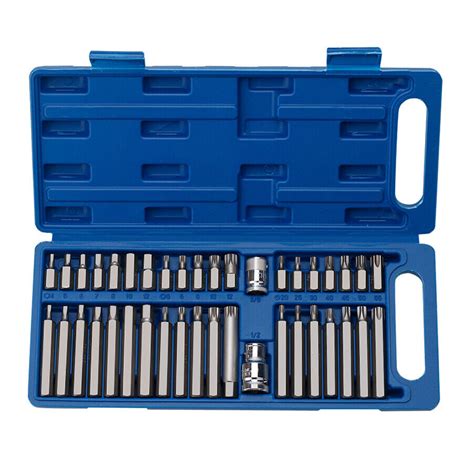 40pcs Torx Star Spline Hex Allen Key Socket Bit Set 3 8 And 1 2 Drive Long Deep Ebay