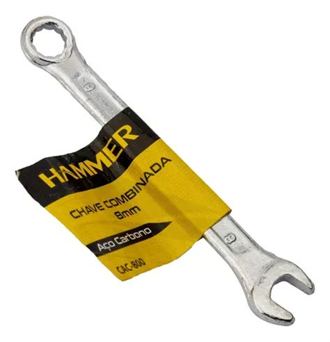 Chave Combinada 8mm Sextavada Boca Aço Carbono Hammer MercadoLivre