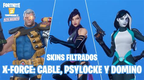 Fortnite Marvels X Force Cable Psylocke And Domino Skins Are Coming