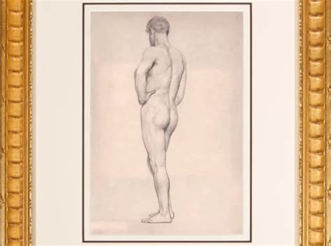 LORD LEIGHTON VINTAGE Male Nude Drawing Old Master Academic Classical English 195 00 PicClick AU