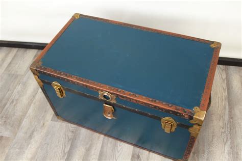 Antiques Atlas Large Vintage Luggage Trunk As A