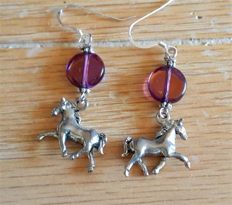 Horse Earring Equestrian Earrings Horse Jewelry For Women Etsy