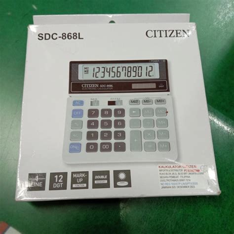 Jual Kalkulator Citizen Original SDC 868 12 Digit Shopee Indonesia