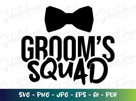 Groom Squad Svg Bachelor Party Shirts Svg Cricut Cut Files