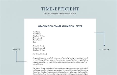 Graduation Congratulations Letter In Word Pdf Google Docs Pages