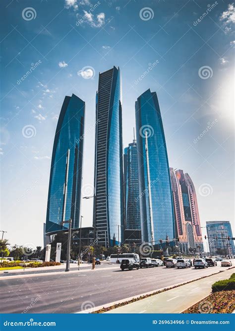 Etihad Towers Complex in Business District in Abu Dhabi, in the United