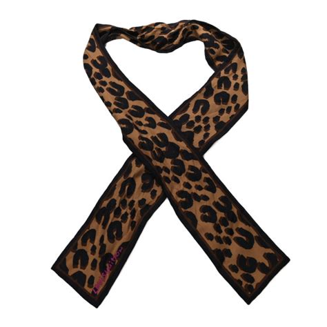 Louis Vuitton Silk Leopard Bandeau Scarf Marron 1215769 Fashionphile