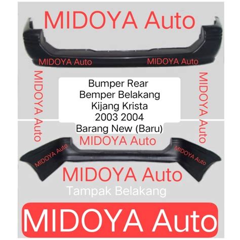 Jual Bumper Rear Bemper Belakang Kijang Krista 2003 2004 Barang New