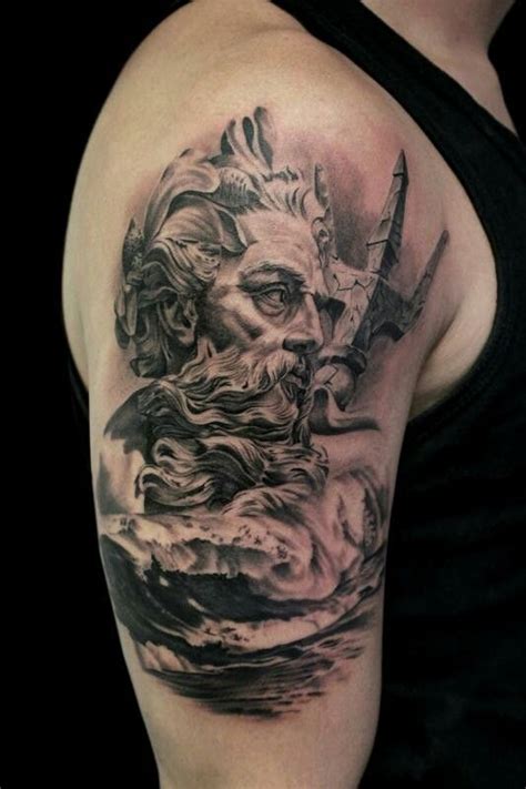 Poseidon Poseidon Tattoo Trident Tattoo Sleeve Tattoos