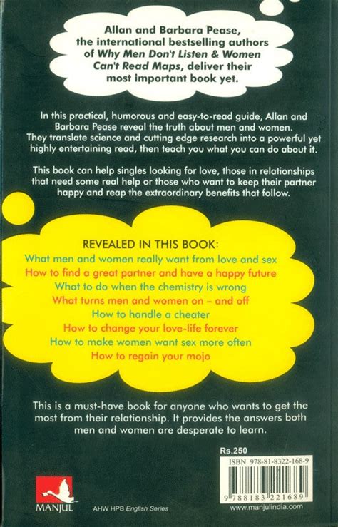 Why Men Want Sex And Women Need Love Written Allan And Barbara Pease By Manjul Publishing House