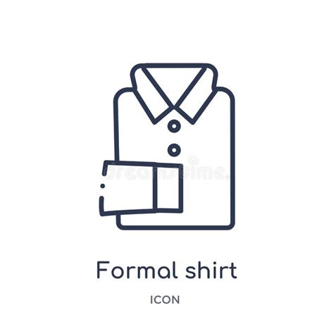 Linear Formal Shirt Icon From Clothes Outline Collection Thin Line