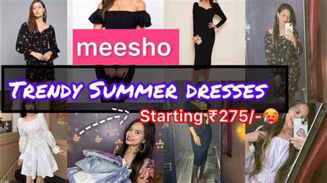 Trendy Summer Dresses Haul From Meesho👗 Try On Haul Starting ₹275😱