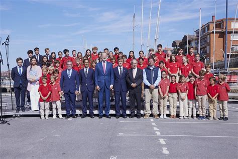 Visita de S M el Rey al Real Club Marítimo del Abra Real Sporting