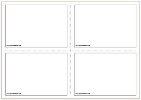 Free Printable Blank Flash Cards Template