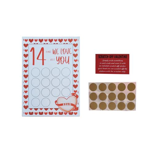 SKSloeg Valentine S Scratch Off Advent 14 Things I Or WE Love About