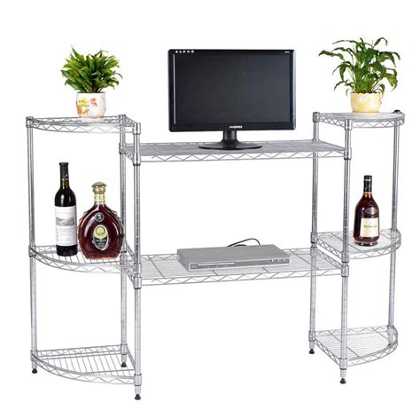 3 Layer Metal Rack Shelving For Sitting Room And Office Metal