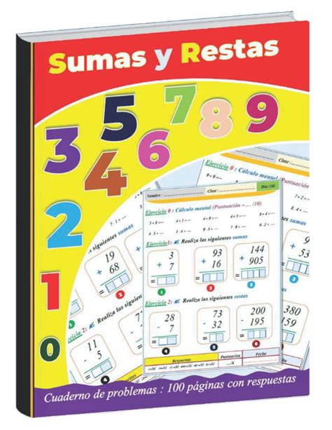 Sumas Y Restas Libro De Práctica De Suma Y Resta Para Niños De 7 A 9 Años Cálculo Mental