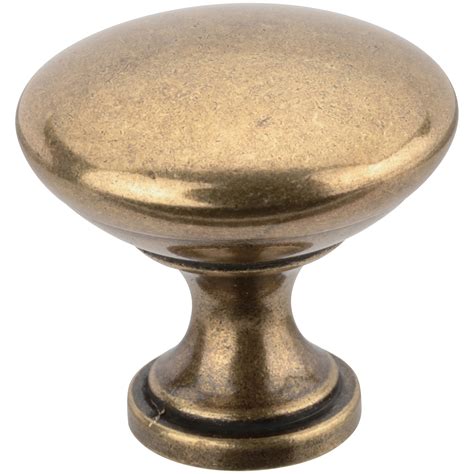 Chapter Antique Brass Finish Knobs 10 Ct Carded Pack