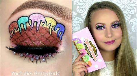 Ice Cream Makeup Look Dose Of Colors Eyescream Palette Youtube