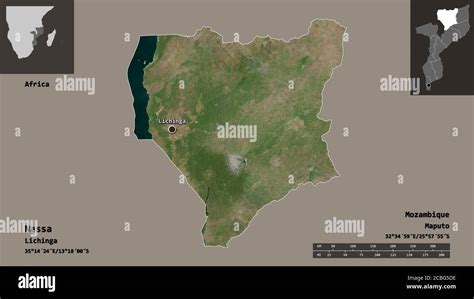 Shape Of Nassa Province Of Mozambique And Its Capital Distance Scale