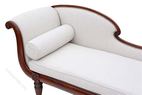 Regency Mahogany Scroll Arm Sofa Chaise Longue Antiques Atlas