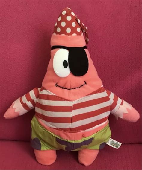 Pirate Patrick Star Spongebob Squarepants Soft Plush Toy Play By