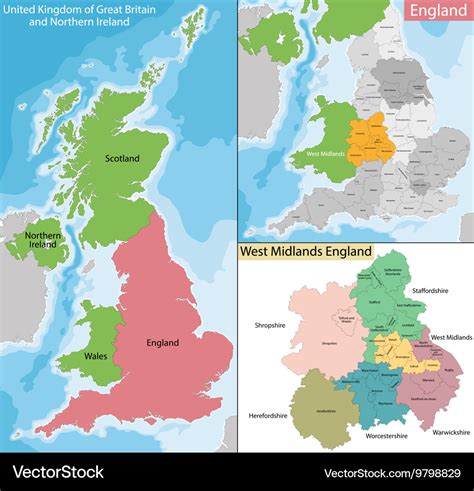 Map Of West Midlands England - Beilul Rochette