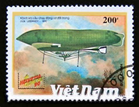 Postage Stamp Vietnam Lebaudy Gulliot Airship Zeppelin