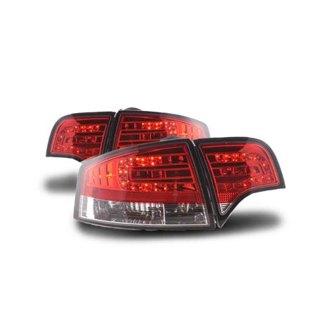 Fanali Posteriori Audi A4 B7 Fari Led Rosso Cromato Autoon