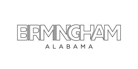 Birmingham, Alabama, USA typography slogan design. America logo with ...