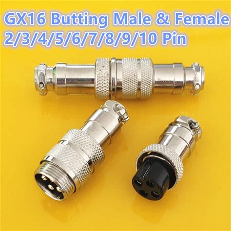 Set Gx Butting Docking Male Female Mm Circular Aviation Socket