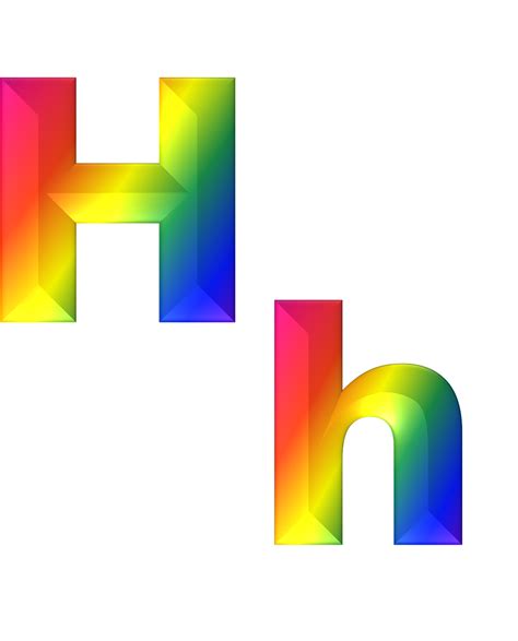 3d Letter H