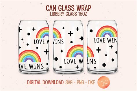 Beer Can Glass Svg Pride Svg Files For Cricut Lgbtq Libbey Glass Svg