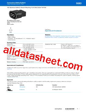 5083_V01 Datasheet(PDF) - Schurter Inc.
