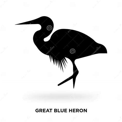 Great Blue Heron Silhouette Stock Illustration Illustration Of Florida Object 110787738